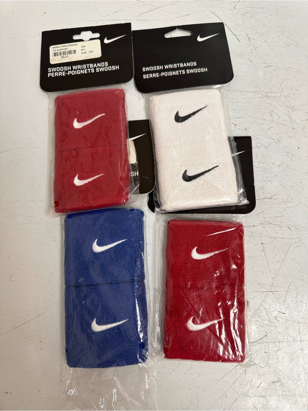 Nike Swoosh Wristbands 4 pairs set